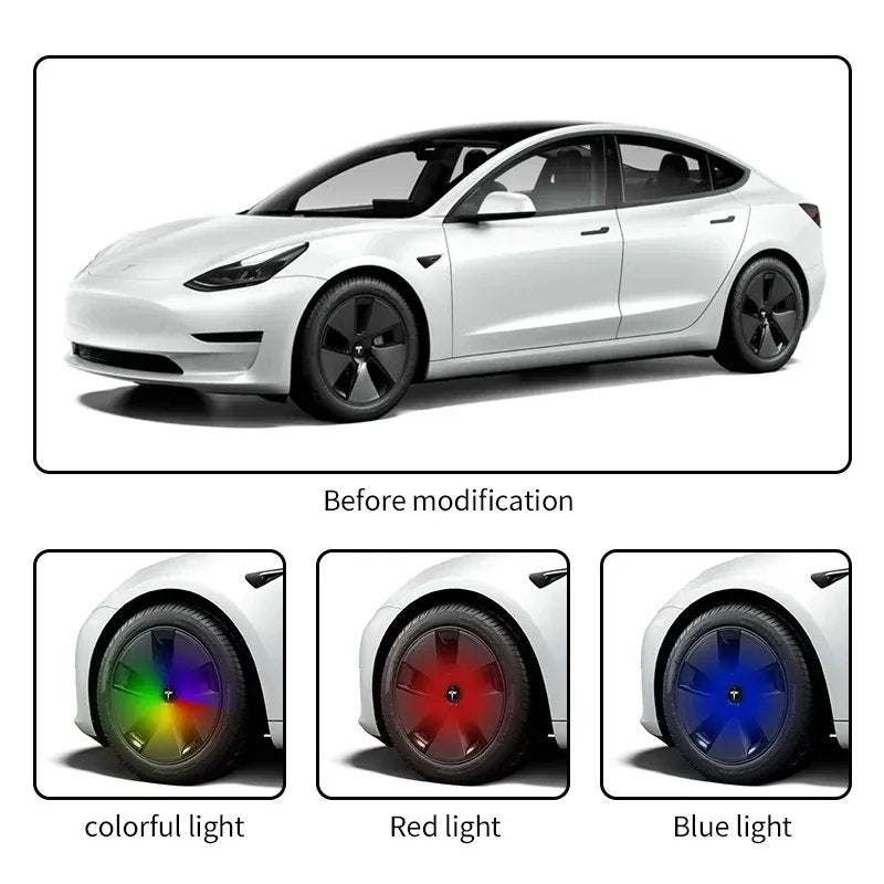Teskay Tesla Model 3 Floating Cap (4pcs)
