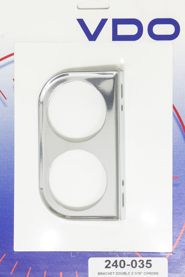 VDO Chrome Two Hole 2-1/16in Mount Bracket - 240035