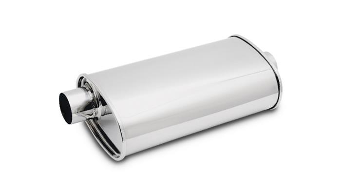Vibrant Performance Muffler Oval SS Polished 3IN