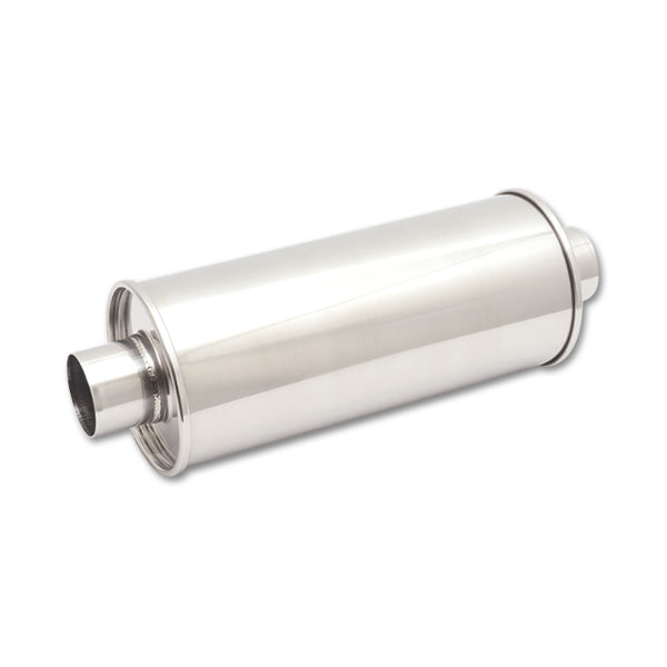 Vibrant Performance Muffler Round Stainless Polished 3IN - 1119