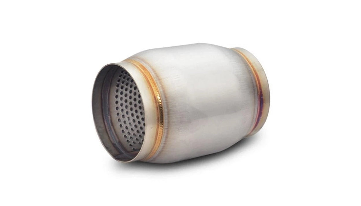 Vibrant Performance Muffler Race Round SS Muffler Race Round Stainless 4IN - 17975