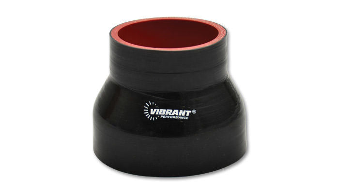 Vibrant Performance 4in ID to 5in x 3in Long Reducer Coupler Black - 2777