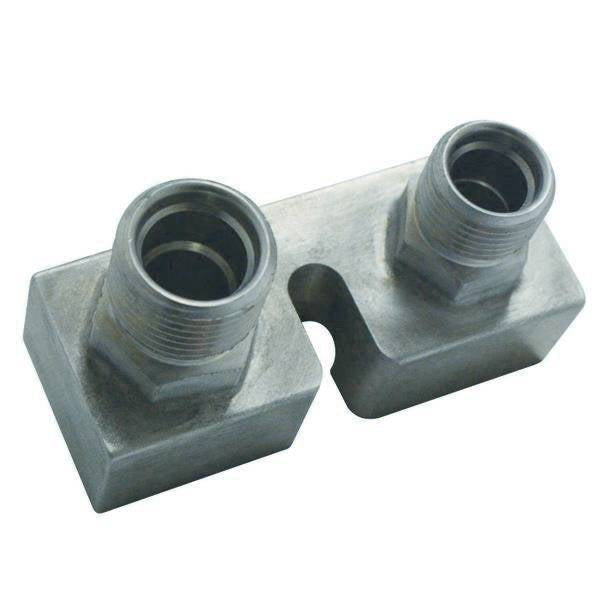 Vintage Air Ford Compressor Block Fi tting Straight #8 - #10