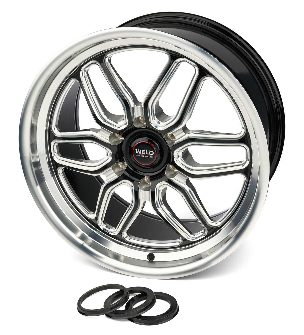 Weld Performance Laguna 6 Drag Gloss Black Wheels - S15307084P13
