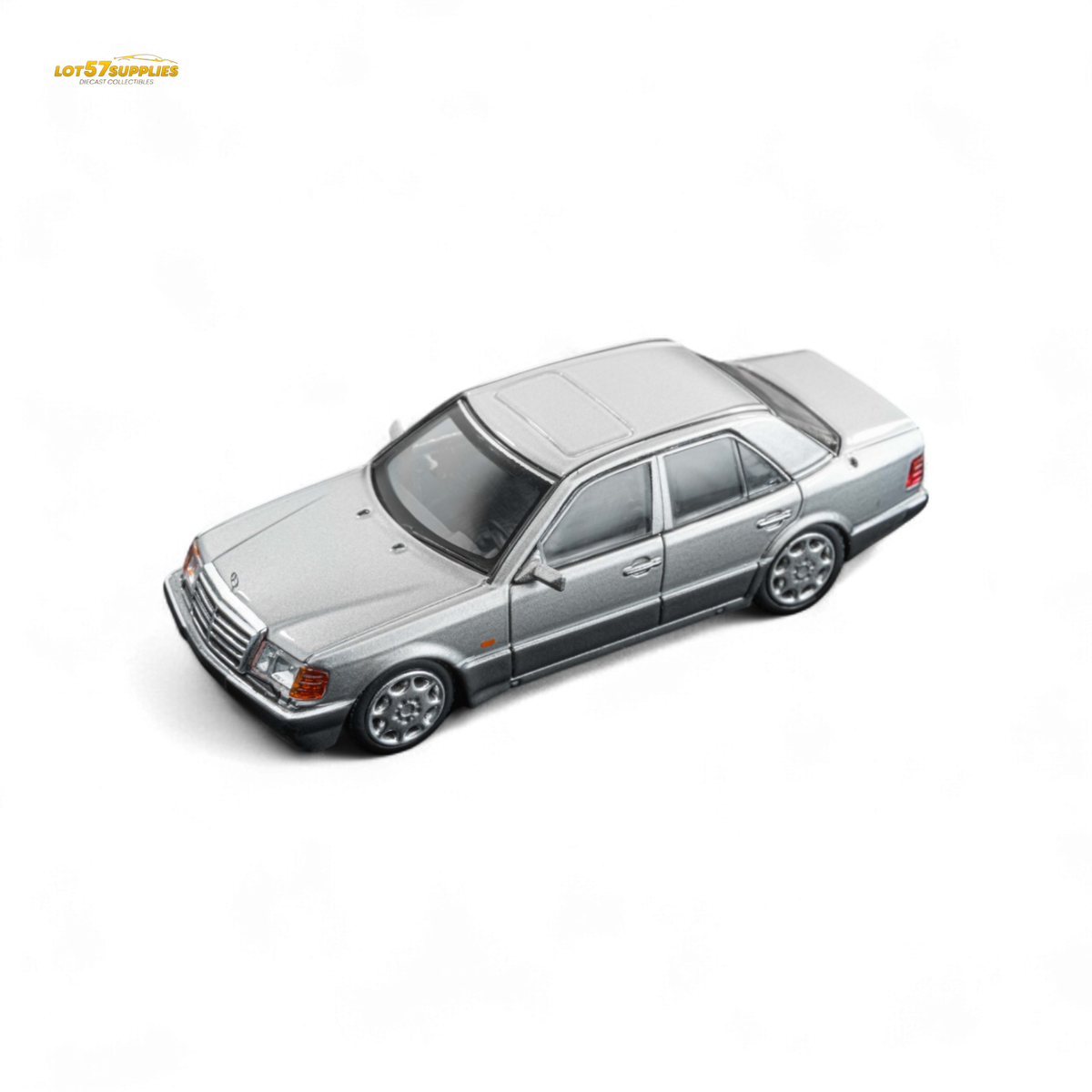 (Pre-Order) DCM Benz 500E Titanium Gray Silver 1:64