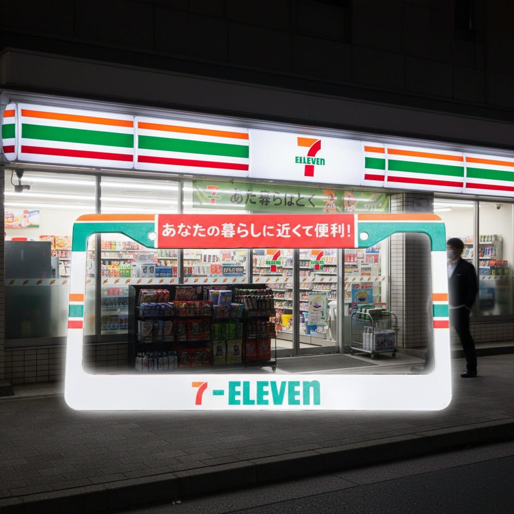 Konbini 7/11 License Plate Frame