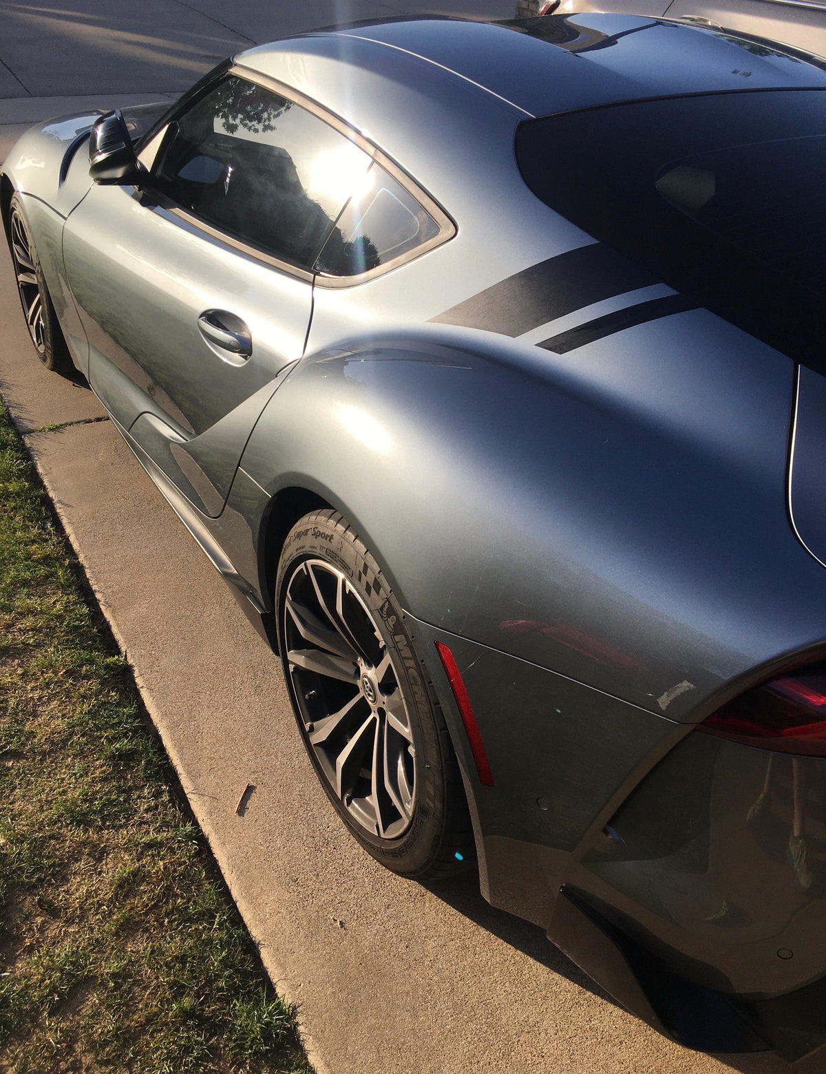 A91 Style Supra Rear Decklid Stripes - 2020+ Supra