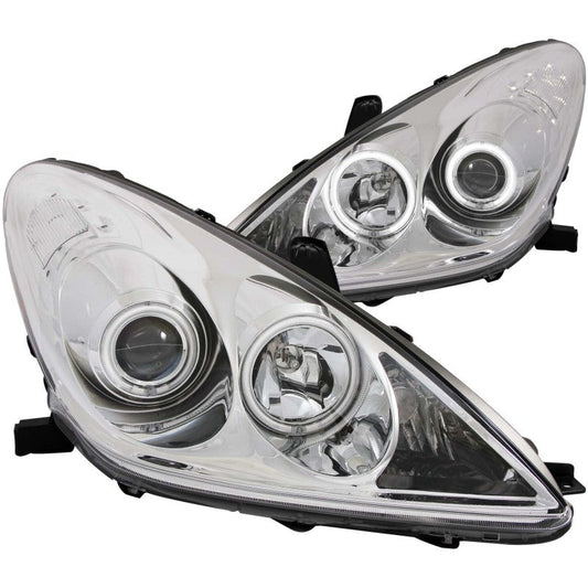 Anzo 2002-2003 Lexus Es300 Projector Headlights w/ Halo Chrome (CCFL)