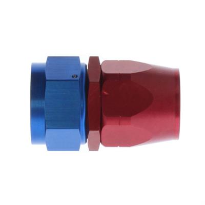 Aeroquip Fitting, Hose End, AQP Hose, Straight, -20 AN Hose to Female -20 AN, Aluminum, Red/Blue - FBM1017