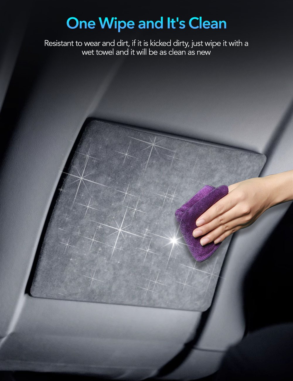 Tesery Alcantara Seat Back Protector for Model 3 Highland/Y Juniper | 2-Pack | Premium Comfort