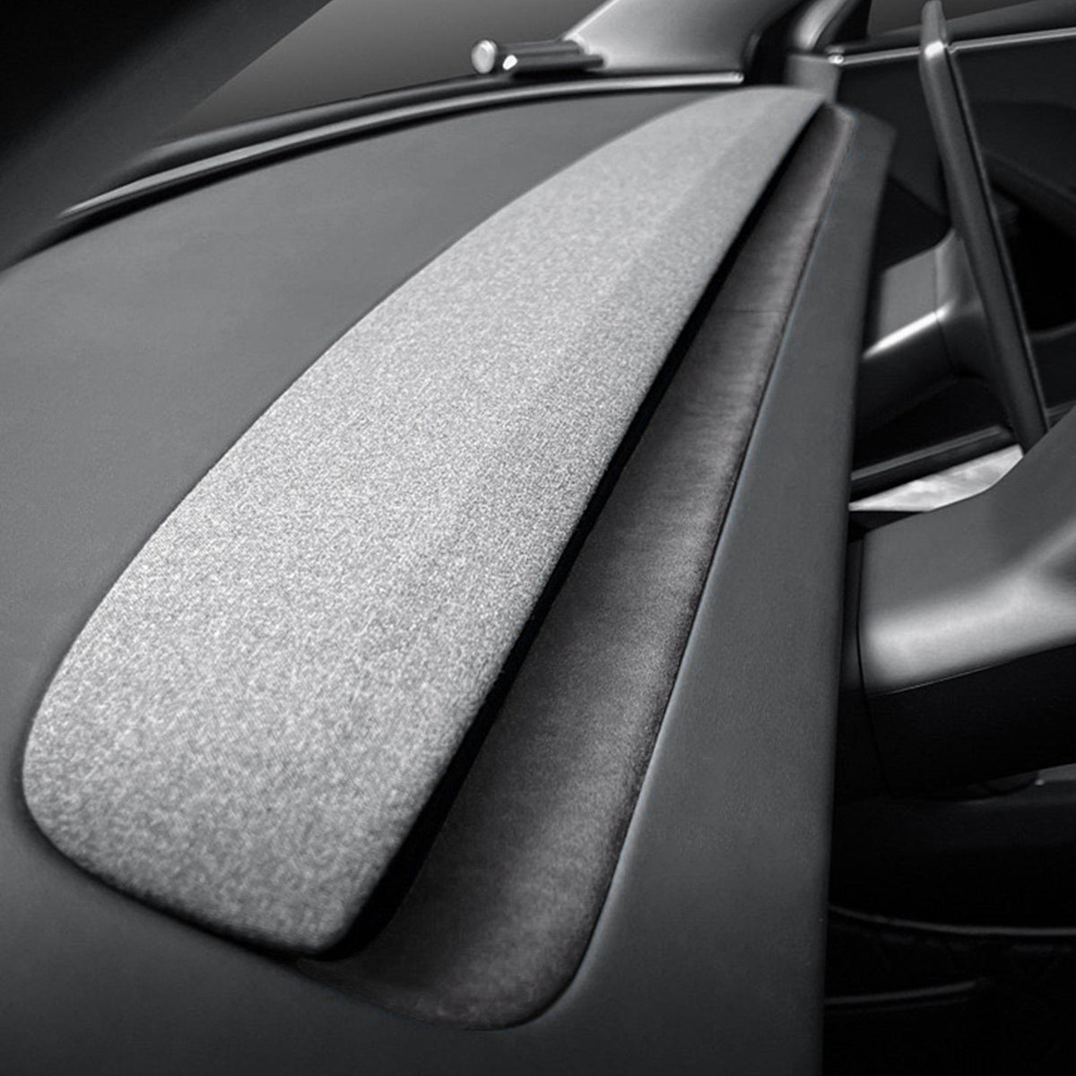 Tesery Alcantara Spliced Dash Trim for Tesla Model 3 Highland / Model Y Juniper (2PCS)