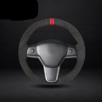 Tesery Alcantara Steering Wheel Cover for Tesla Model S / Model X