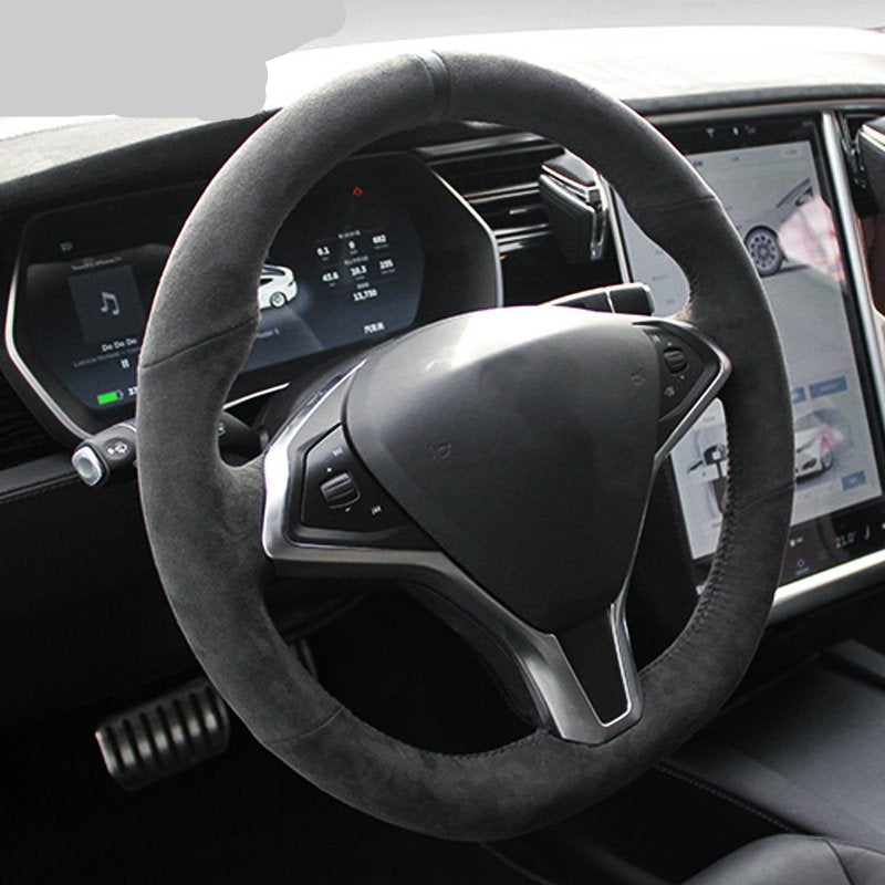 Tesery Alcantara Steering Wheel Cover for Tesla Model S / Model X