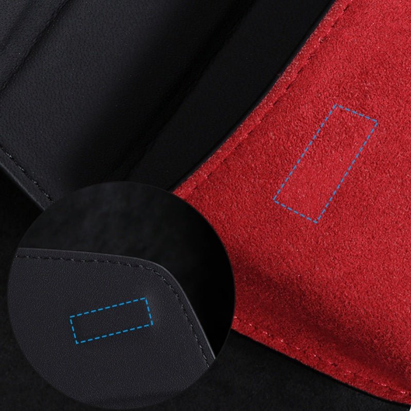 Tesery Alcantara Sun Visor Glasses Case for Tesla