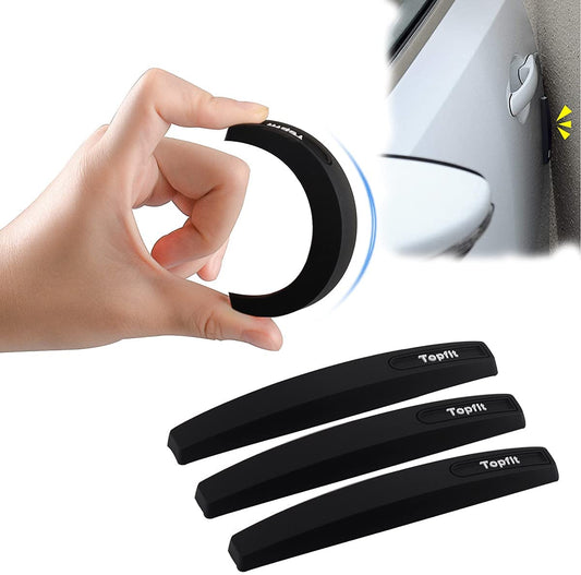 Tesery Rubber Door Edge Guards for Tesla | Universal Fit | 3M Adhesive | Heat & Cold Resistant