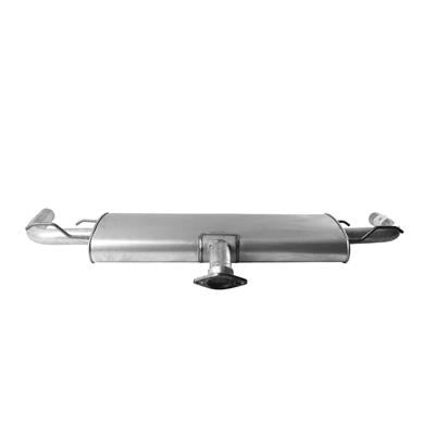 AP Exhaust Mufflers, OE Replacement, Steel, Aluminized, Baffled, Oval Case, Mazda, Each - 30068