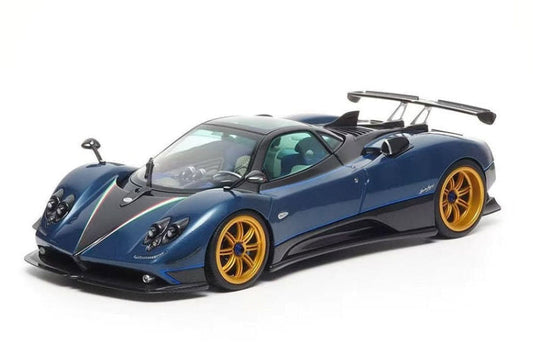 Almost Real 2011 Pagani Zonda Tricolore Blue & Black Carbon 1:18