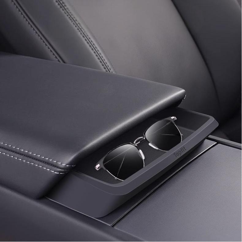 Tesery Armrest Sunglasses Organizer for Model 3 Highland / Model Y Juniper / Model YL