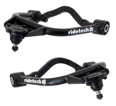 Ridetech Control Arms, StrongArm, Steel, Black Powdercoated, Chevy, Upper Front, Pair - 11053699