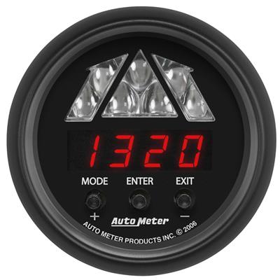 AutoMeter Gauges, Z-Series Digital Gauges, Tachometer, 0-16, 000 rpm, 2 1/16 in., Black Face, Black - 2676