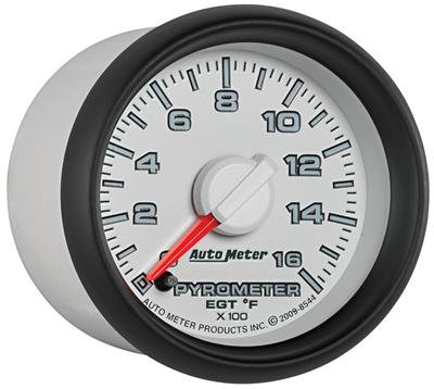 AutoMeter Gauge, EGT/Pyrometer, OE Style, 2 1/16 in. Outside Diameter; 0-1, 600 Degrees F, Green LED - 8544