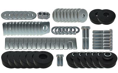 Auto Pro USA, INC Body Mount Bushings, Rubber, Black, Chevy, Kit - BM1015