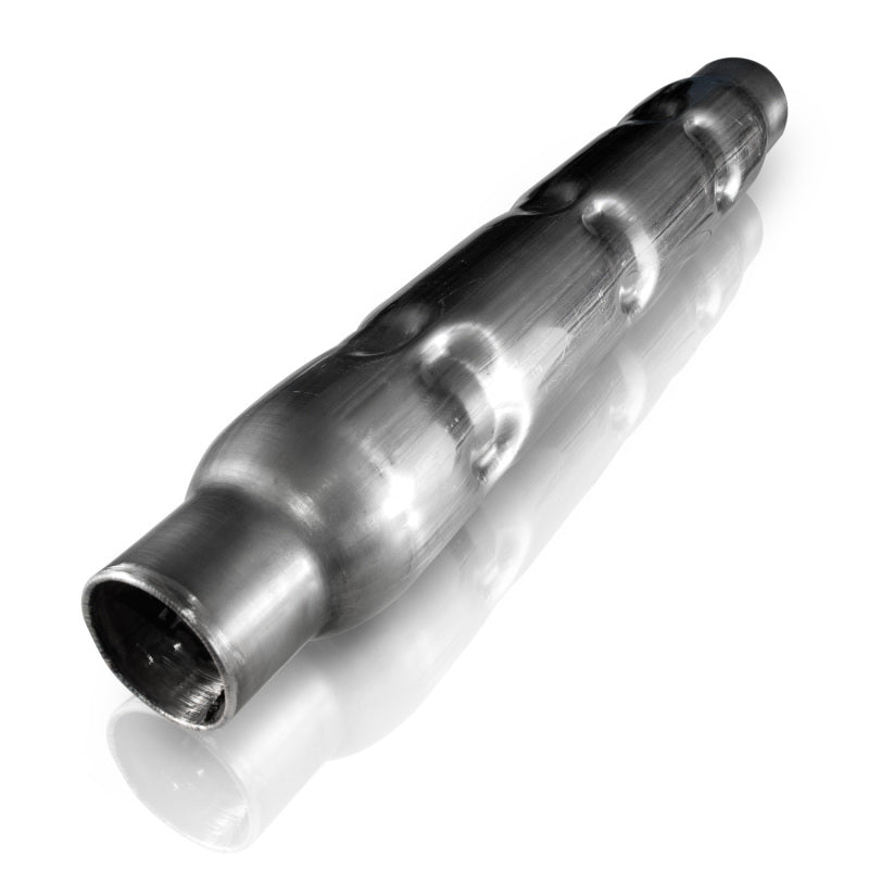 Stainless Works 2in Chambered Round Muffler (mill Finish)
