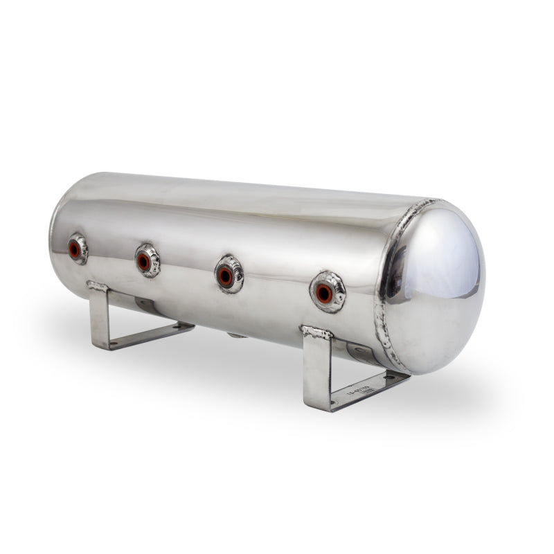 Air Lift AIRLIFT 2.5 Gal Alum Air Tank - (4) 1/4" face ports, & 1/4" drain port - 20" L