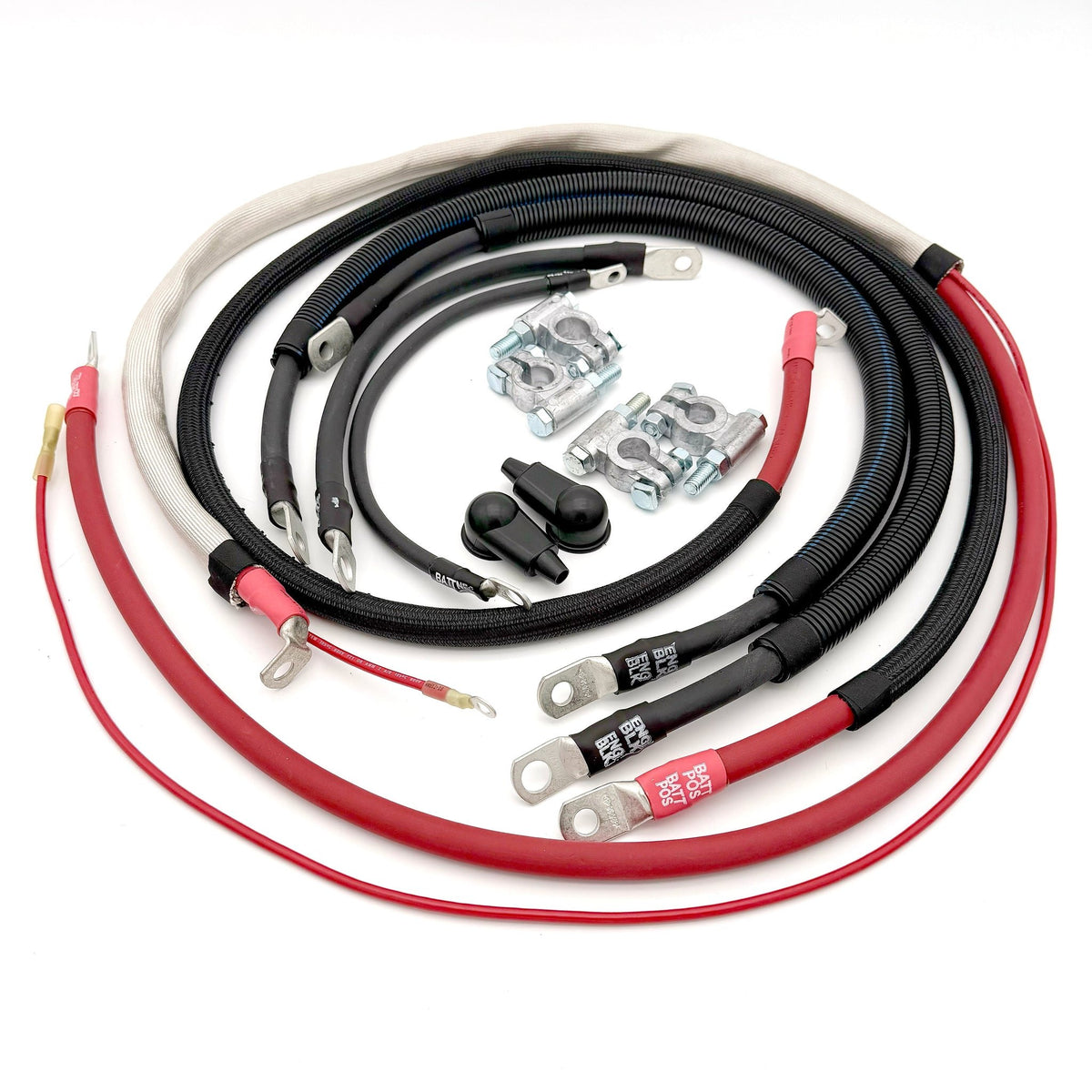 Big7Kits Ford Powerstroke 6.4 Diesel - F250/F350 Battery Cable Kit (2008-2010)