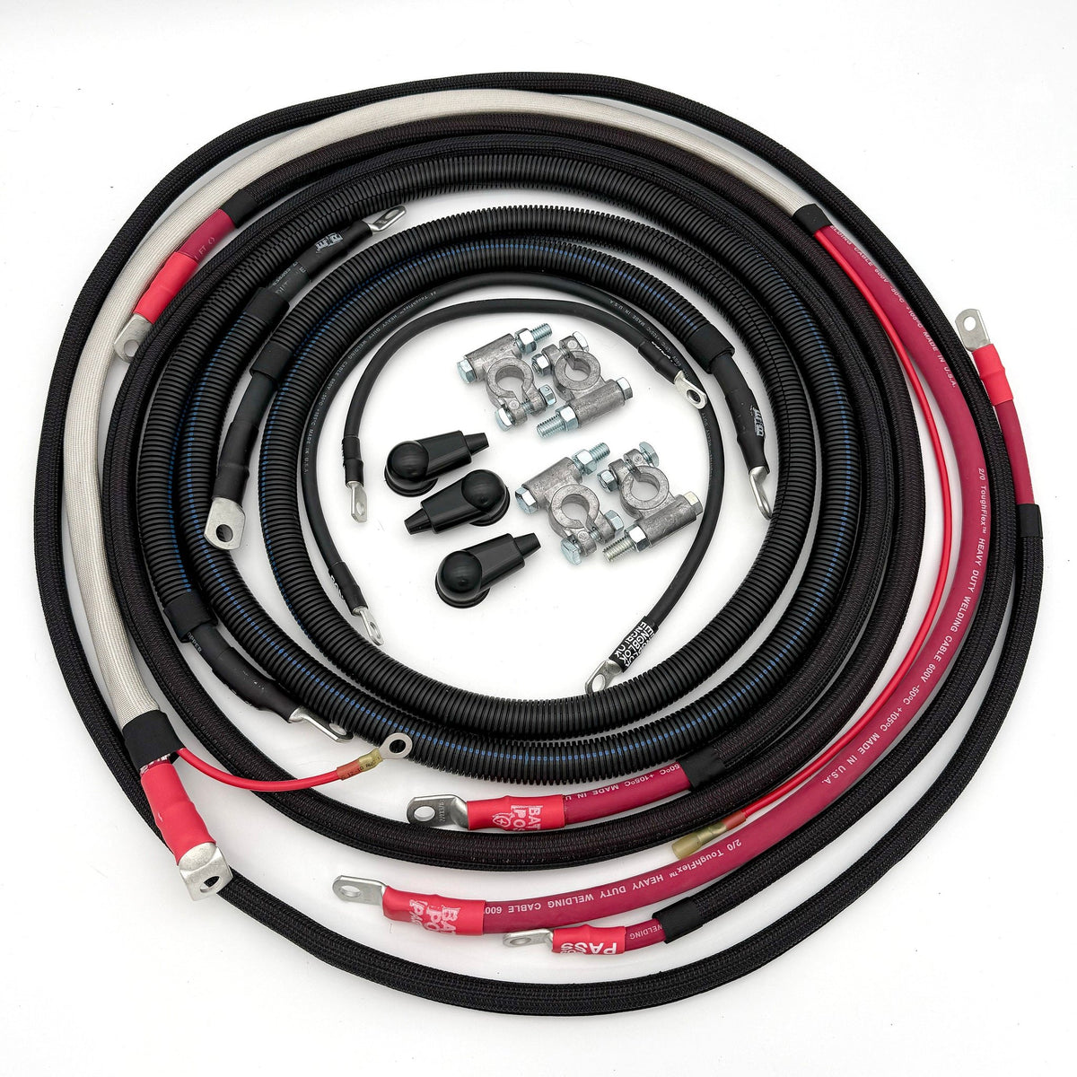 Big7Kits Ford Powerstroke 6.7 Diesel - F250/F350 Battery Cable Kit (2017-2022)