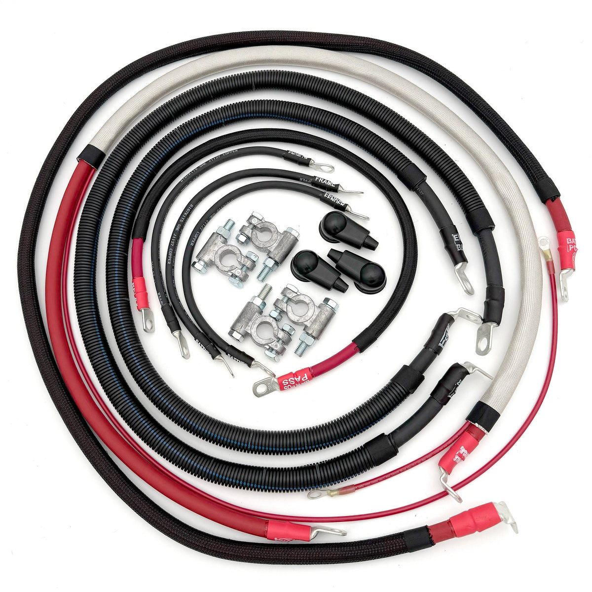 Big7Kits Ford Powerstroke 7.3 Diesel - F250/F350 OBS Battery Cable Kit (1990-1997)