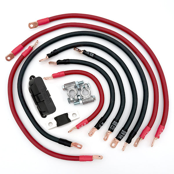 Big7Kits Jeep Cherokee Full Size SJ Big 7 Battery Cable Kit (1974-1983)