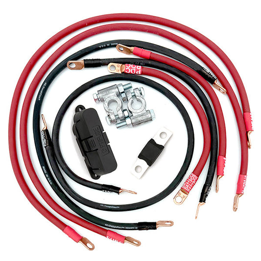 Big7Kits Jeep Wrangler YJ Big 7 Battery Cable Kit (1986-1995)