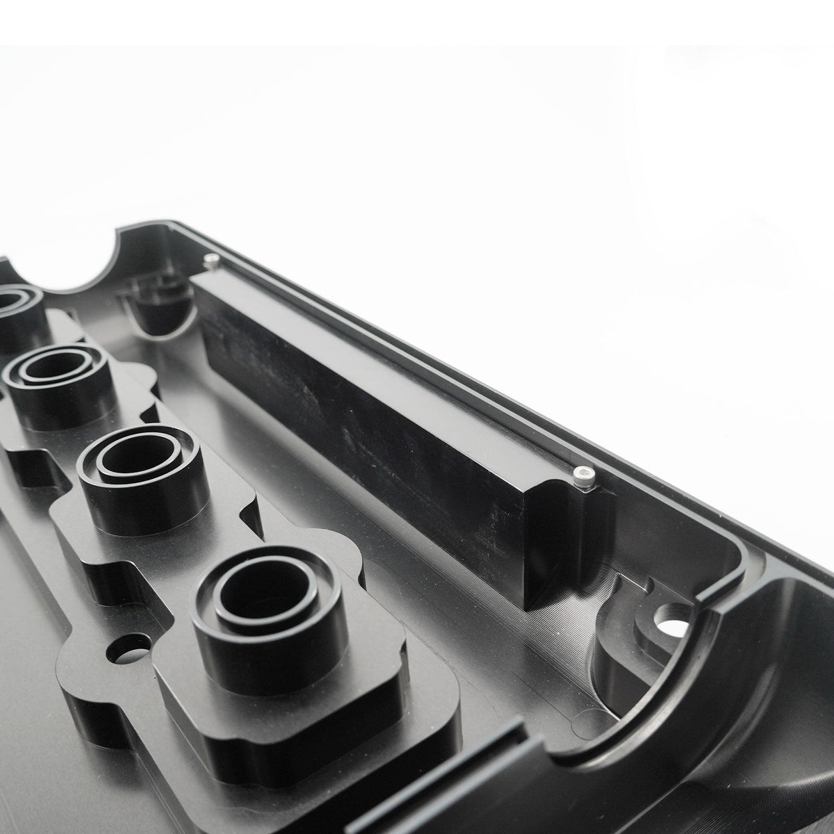 Bull Boost Billet B Series Vented Valve Cover Baffle B16 B18 AN10 For Honda Acura DOHC Vtec