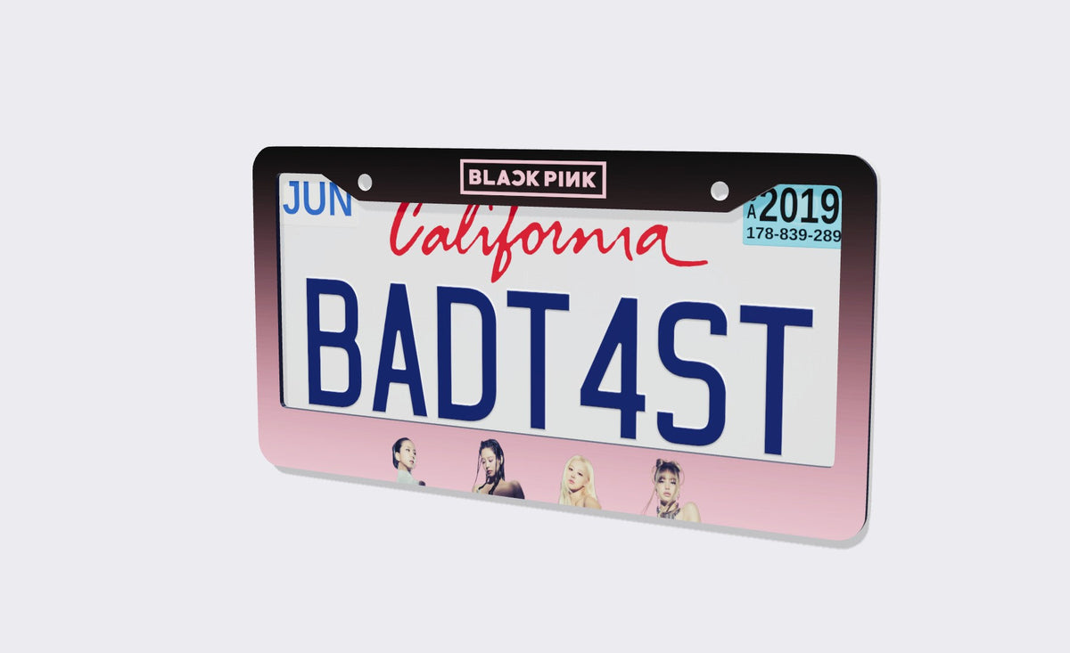 BlackPink Kpop License Plate Frame