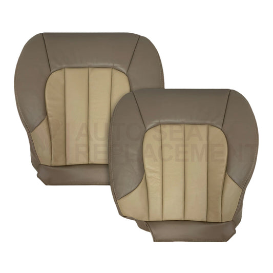 2004 2005 GMC Envoy SLT XL Bottom Replacement Seat Covers 2 Tone Tan: Choose your material