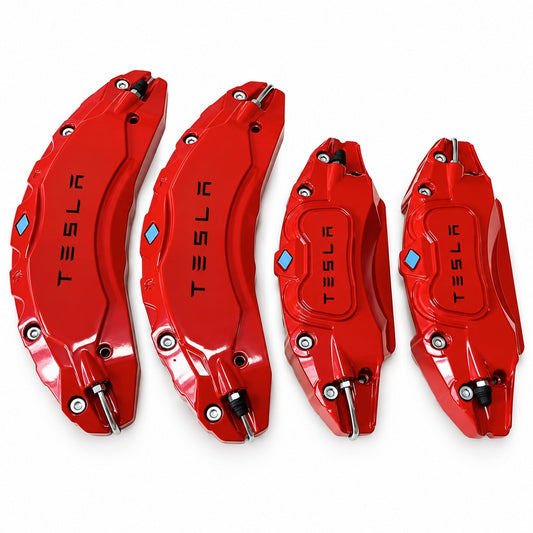 Tesery Brake Caliper Covers for Tesla Model S/X | 4-Piece Aluminum Set