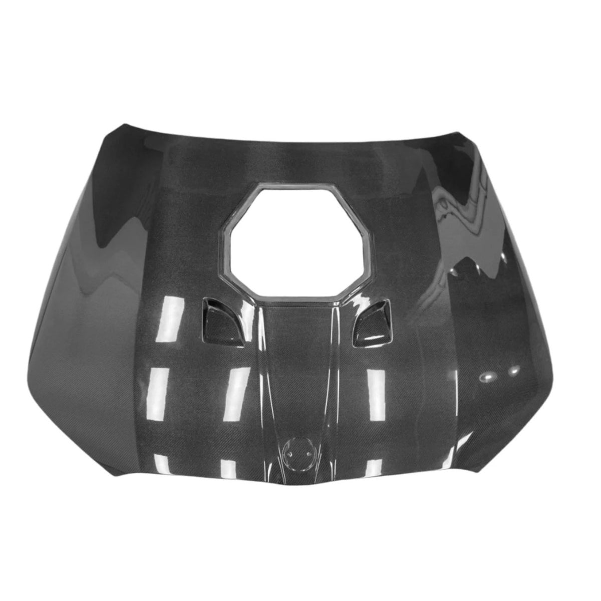 Bull Boost Carbon Fiber Engine Cover Bonnet Transparent Window for BMW G90 M5 - image 3