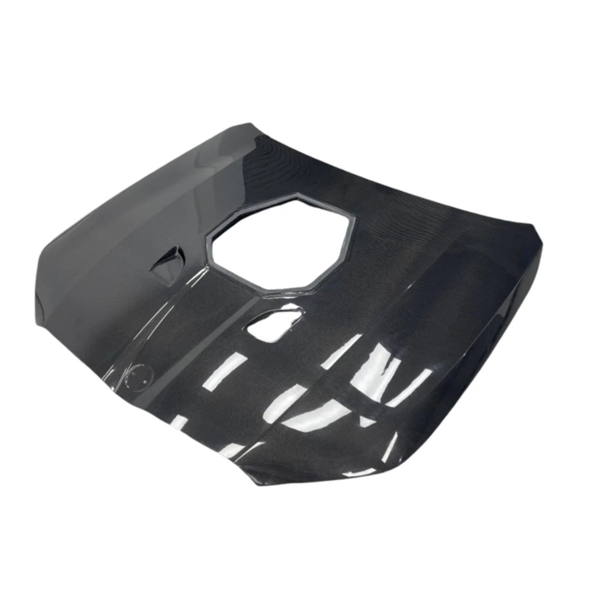 Bull Boost Carbon Fiber Engine Cover Bonnet Transparent Window for BMW G90 M5