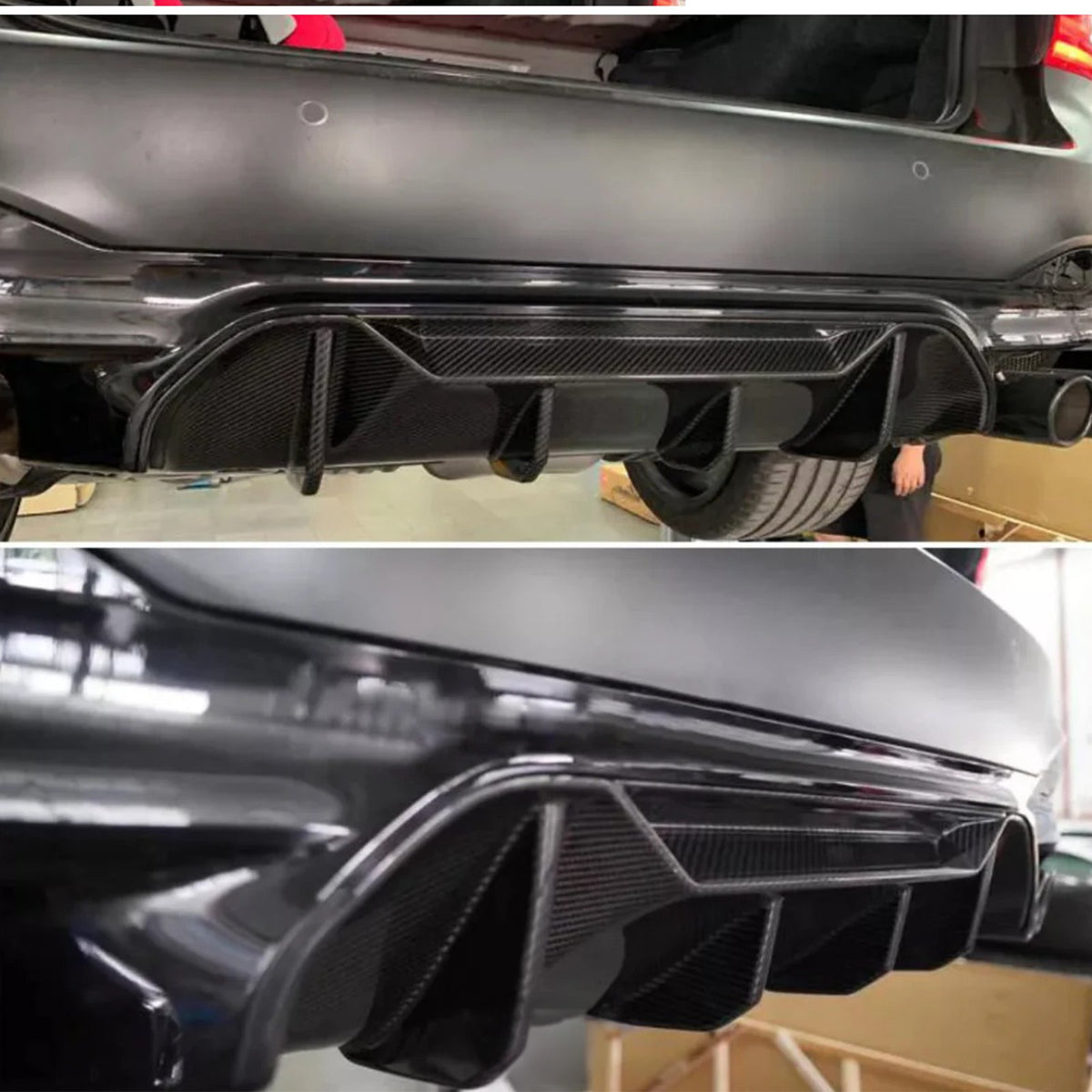 Bull Boost Carbon Fiber MP V2 Rear Diffuser for BMW F90 M5