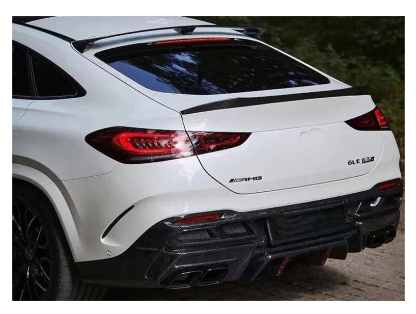 Bull Boost Carbon Fiber Rear Spoiler Wing for Mercedes Benz GLE Coupe W167 2020-2023