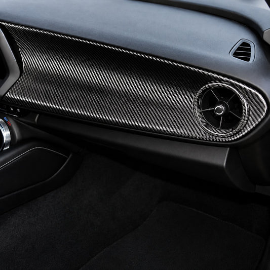 Bull Boost Dry Carbon Fiber Passenger Dashboard Cover for Chevrolet Camaro