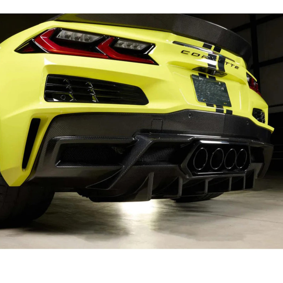 Bull Boost Dry Carbon Fiber Rear Diffuser for Chevrolet Corvette C8 Z06 ZR1 - image 3