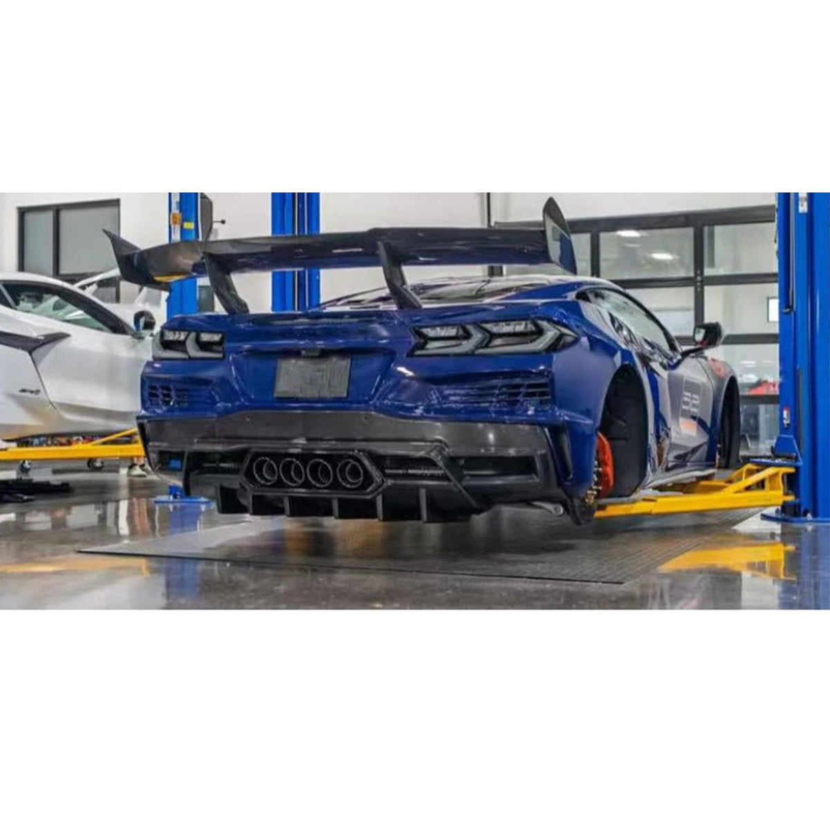Bull Boost Dry Carbon Fiber Rear Diffuser for Chevrolet Corvette C8 Z06 ZR1 - image 5