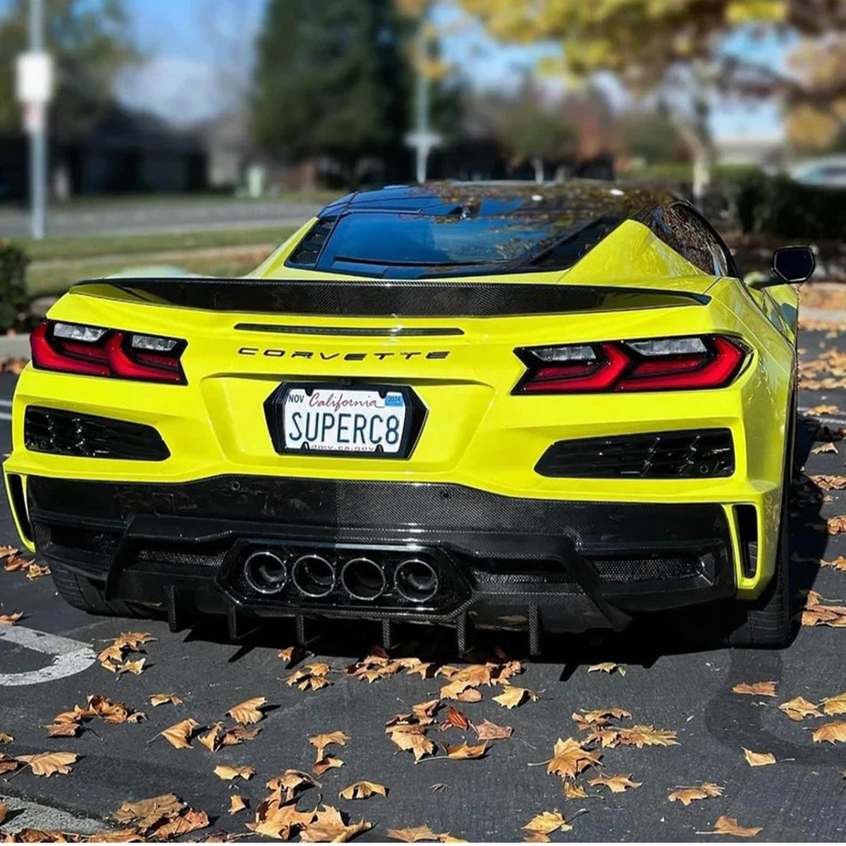 Bull Boost Dry Carbon Fiber Rear Diffuser for Chevrolet Corvette C8 Z06 ZR1