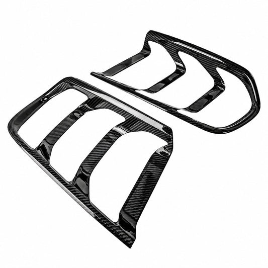 Bull Boost Dry Carbon Fiber Tail Light Trim for Ford Mustang