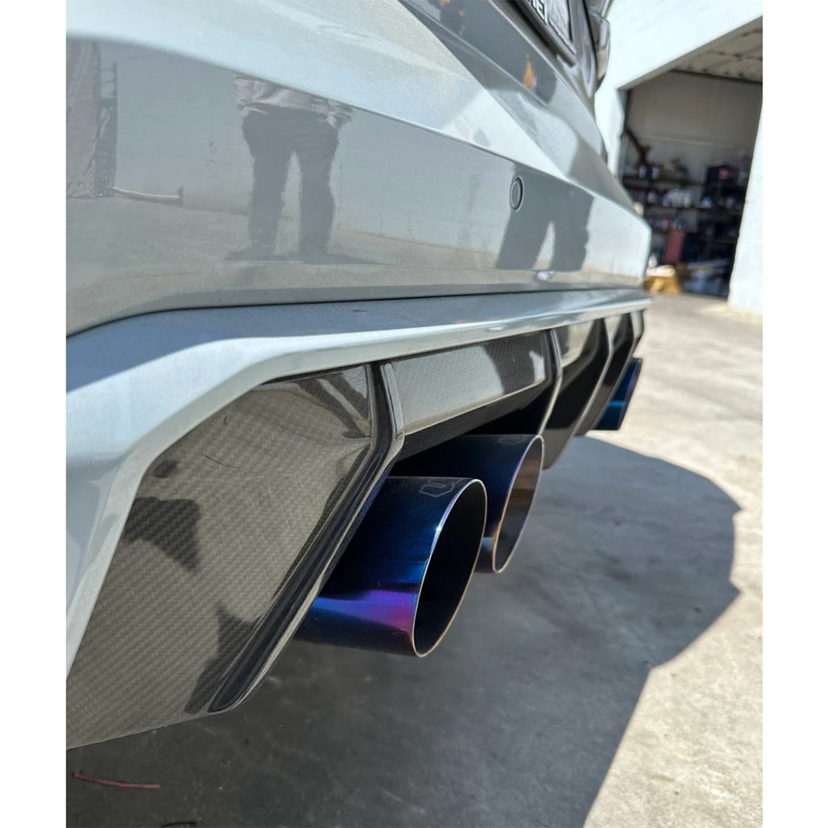 Bull Boost M Performance Style Carbon Fiber Rear Diffuser for BMW G80 M3 G82 G83 M4 - image 2