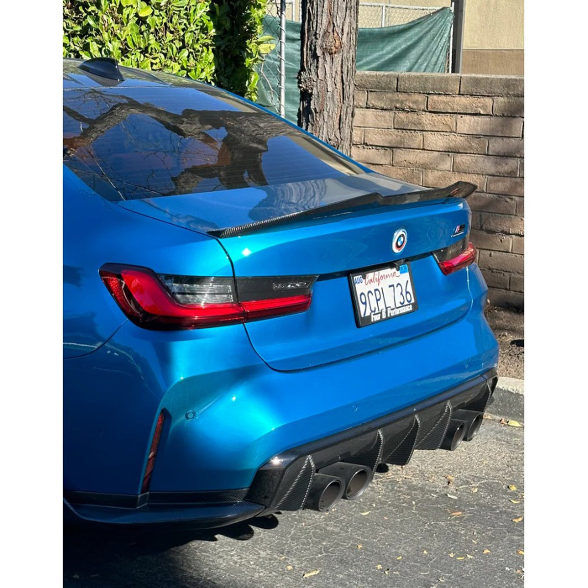 Bull Boost M Performance Style Carbon Fiber Rear Diffuser for BMW G80 M3 G82 G83 M4 - image 4
