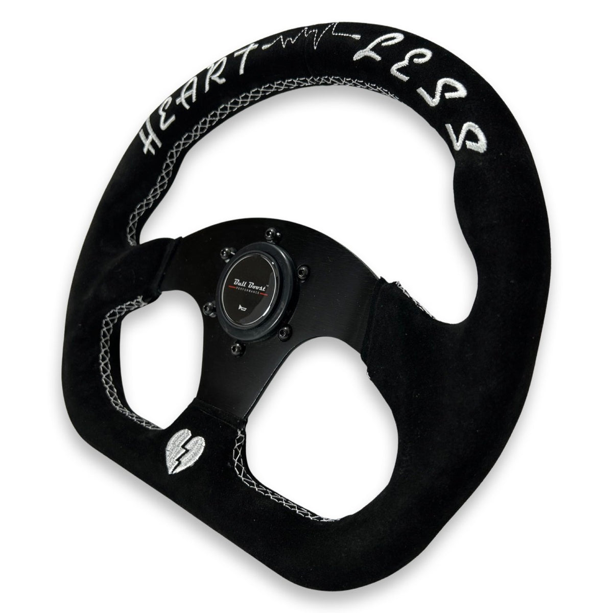 Bull Boost Quadro Flat Racing Steering Wheel + Hub Adapter Boss Kit for Civic, Del Sol, Integra - image 3