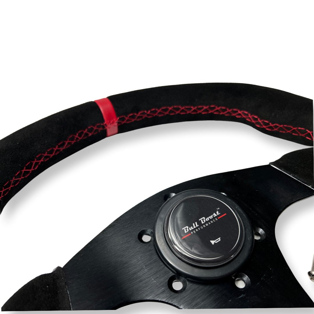 Bull Boost Steering Wheel + Hub Adapter Kit For Mitsubishi Eclipse Lancer Galant Mirage - image 3